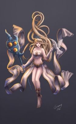 Janna by Sakkaphong HD Wallpaper Fan Art Artwork League of Legends lol