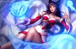 Ahri by MichelleHoefener HD Wallpaper Background Fan Art Artwork League of Legends lol