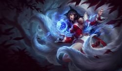 Classic Ahri Update Splash Art 4k HD Wallpaper Official Artwork League of Legends lol