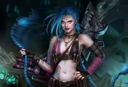 Jinx by fdasuarez HD Wallpaper Fan Art Artwork League of Legends lol