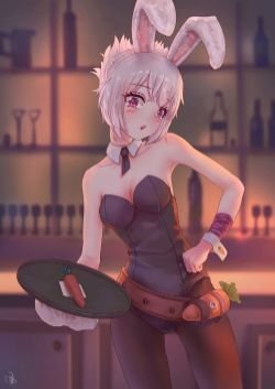Battle Bunny Riven by 大猫 HD Wallpaper Fan Art Artwork League of Legends lol