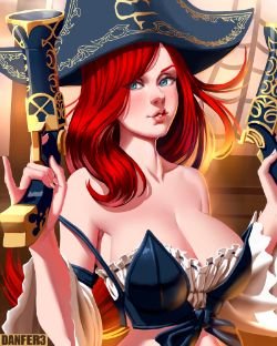 Miss Fortune by danfer3 HD Wallpaper Background Fan Art Artwork League of Legends lol