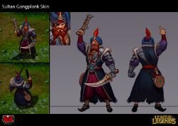 Sultan Gangplank Concept by Yideth League of Legends Artwork Wallpaper lol (2)