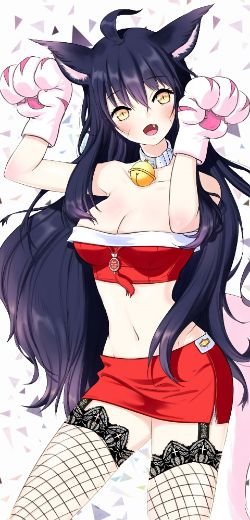 Kitty Cat Ahri by RAMUNE League of Legends Fan Art Artwork Wallpaper lol