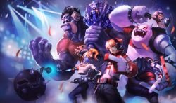 TPA Mundo, Ezreal, Orianna, Shen & Nunu Splash Art 4k HD Wallpaper Official Artwork League of Legends lol