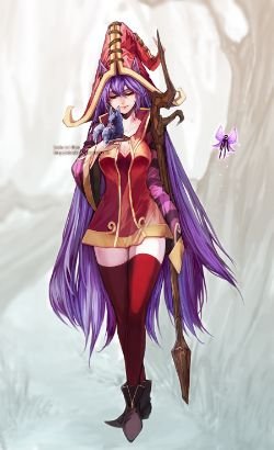 Grown Up Lulu by Ahniki HD Wallpaper Fan Art Artwork League of Legends lol