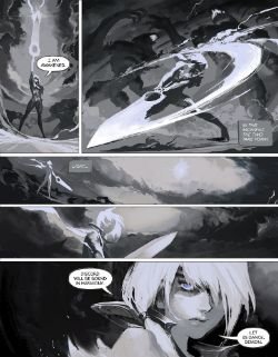 Dawnbringer Riven & Nightbringer Yasuo Comic (4) HD WallpaperOfficial Art League of Legends