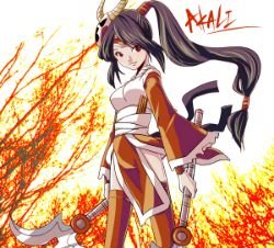 Blood Moon Akali by ましゆ League of Legends Artwork Wallpaper lol