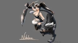 French Maid Nidalee by チュー HD Wallpaper Fan Artwork League of Legends lol