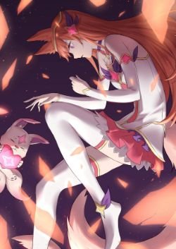 Star Guardian Ahri by 云叽 HD Wallpaper Background Fan Art Artwork League of Legends lol