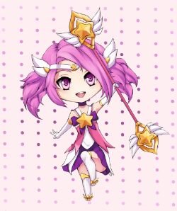 Chibi Star Guardian Lux by B.C HD Wallpaper Fan Art Artwork League of Legends lol