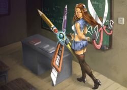 School Girl Irelia (Academy) by alvinwcy HD Wallpaper Fan Art Artwork League of Legends lol