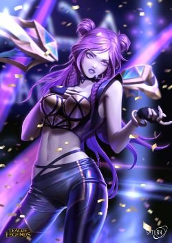 K/DA Kai'Sa by Saturn HD Wallpaper Background Fan Art Artwork League of Legends lol