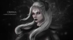 Diana by WikiMia HD Wallpaper Fan Art Artwork League of Legends lol