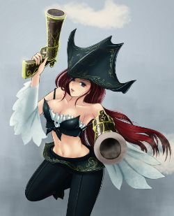 Miss Fortune by 青龍在天 (2) HD Wallpaper Fan Art Artwork League of Legends lol