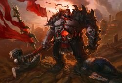 Sion by Vaejoun HD Wallpaper Fan Art Artwork League of Legends lol