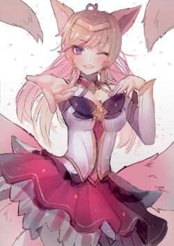Star Guardian Ahri by Dohwa HD Wallpaper Background Fan Art Artwork League of Legends lol