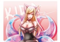 K/DA Ahri by 咩 HD 4k Wallpaper Background Fan Art Artwork League of Legends lol