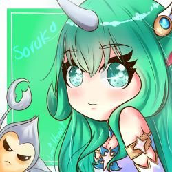 Chibi Star Guardian Soraka by NamiHarukiArt HD Wallpaper Background Fan Art Artwork League of Legends lol