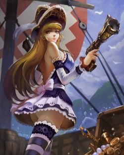 Miss Fortune (Skin Concept) by 風の行者 HD Wallpaper Fan Art Artwork League of Legends lol