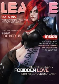 Katarina Magazine by emametlo HD Wallpaper Fan Art Artwork League of Legends lol