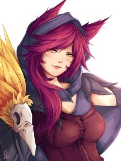 Xayah by RikaMarika HD Wallpaper Fan Art Artwork League of Legends lol