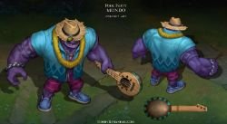 Pool Party Dr. Mundo Concept by Yideth League of Legends Artwork Wallpaper lol (2)