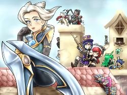 Camille, Caitlyn, Katarina, Vi, Thresh, Warwick, Jayce, Orianna, Zed, Jhin & Viktor by HOCEN League of Legends Fan Art Artwork Wallpaper lol