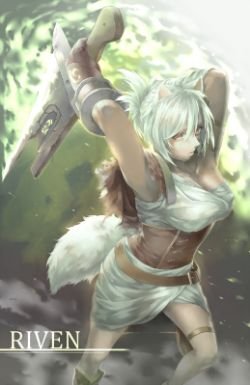 Neko Riven by Kair030 (5) HD Wallpaper Background Fan Art Artwork League of Legends lol
