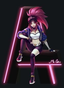 K/DA Akali by Ms. Cat HD Wallpaper Background Fan Art Artwork League of Legends lol