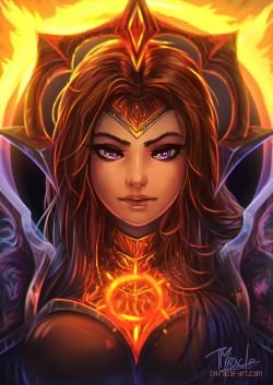 Solar Eclipse Leona by TMiracle HD Wallpaper Background Fan Art Artwork League of Legends lol