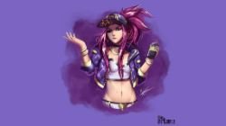 K/DA Akali by Artanu88 HD Wallpaper Background Fan Art Artwork League of Legends lol