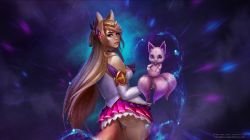 Star Guardian Ahri by Prywinko (2) HD Wallpaper Background Fan Art Artwork League of Legends lol