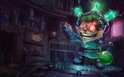 Mad Scientist Ziggs Splash Art HD 4k Wallpaper Background Official Art Artwork League of Legends lol