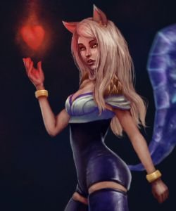 K/DA Ahri by IZOLYZM HD Wallpaper Background Fan Art Artwork League of Legends lol