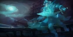 Spooky Gangplank Splash Art HD 4k Wallpaper Background Official Art Artwork League of Legends lol