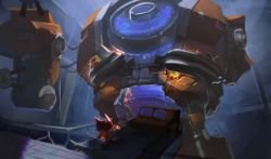 Mecha Zero Sion & Ziggs by 抖腿美男子 HD Wallpaper Fan Art Artwork League of Legends lol
