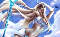 Janna by toniji HD Wallpaper Background Fan Art Artwork League of Legends lol
