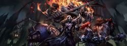 Pentakill Karthus, Yorick, Mordekaiser, Sona & Olaf Splash Art League of Legends Artwork Wallpaper lol