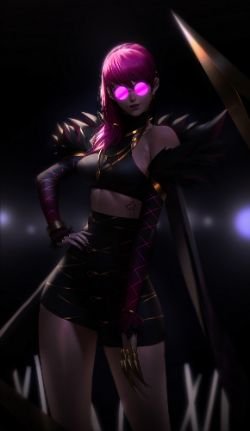 K/DA Evelynn by 경남 조 HD Wallpaper Background Fan Art Artwork League of Legends lol