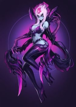 Evelynn Rework by 댁들은누구슈 HD Wallpaper Background Fan Art Artwork League of Legends lol
