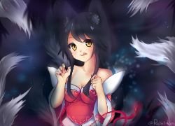 Ahri by Reini-tan HD Wallpaper Background Fan Art Artwork League of Legends lol