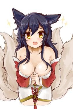 Ahri by furan (2) HD Wallpaper Fan Art Artwork League of Legends lol