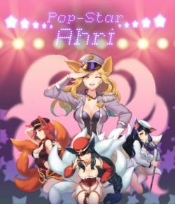 Popstar Ahri by dakun87 League of Legends Artwork Wallpaper lol