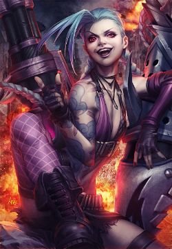 Jinx Poster League of Legends Artwork Wallpaper lol