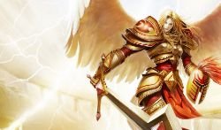 Unmasked Kayle Splash Art League of Legends Artwork Wallpaper lol