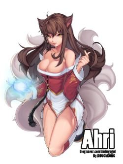 Ahri by DDUCK KONG League of Legends Artwork Wallpaper lol