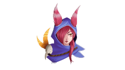 Xayah Portrait by Zwei-tan HD Wallpaper Fan Art Artwork League of Legends lol