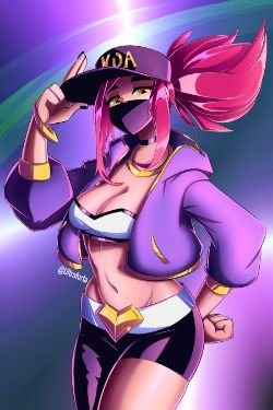 K/DA Akali by ultraforta HD 4k Wallpaper Background Fan Art Artwork League of Legends lol