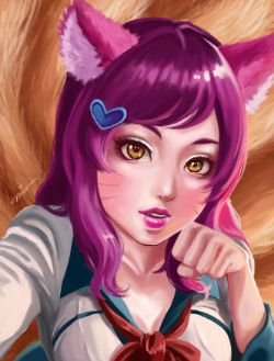 Academy Ahri by miosubarashii HD Wallpaper Background Fan Art Artwork League of Legends lol